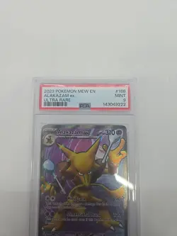Alakazam ex - 188/165 - Pokemon 151 Full Art Ultra Rare Card PSA 9 - Image 3