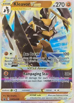 Pokemon Kleavor V Star Jumbo Promo Card #SWSH249 - Image 1
