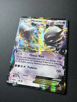 Mewtwo EX 61/162 Breakthrough Holo Rare 2015 Pokemon Card NM/MINT - Image 2