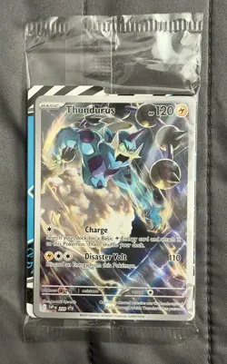 Pokemon Thundurus TCG SVP 209 Black Bolt ETB Promo Card Sealed - Image 1