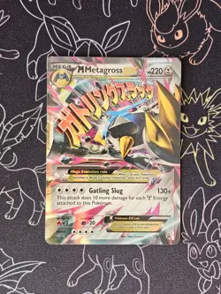 Pokemon M Metagross EX Shiny Holo Card XY35 XY Promos Mega Evolution - Image 1