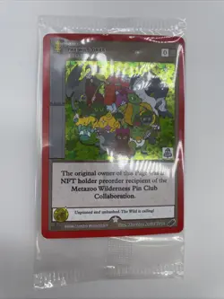 MetaZoo 1st Edition Wilderness The Wild Ones Holo Token Promo Card Sealed Lot 25 - Image 3