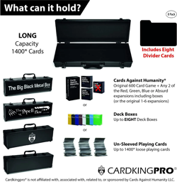 CARDKINGPRO | LONG | 1400 Sports Pokemon TCG Game Card Storage Case Black - Image 5