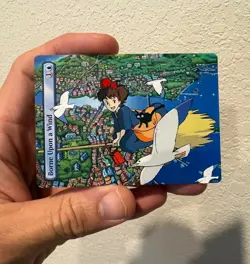 Sablan MTG Alters Handpainted Alter: Kiki's Delivery Service, Borne Upon a Wind - Image 1