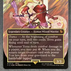 Terra, Herald of Hope 0212 Borderless Surge Foil Commander: FINAL FANTASY MTG - Image 3