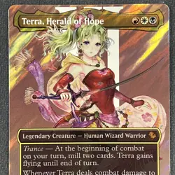 Terra, Herald of Hope 0212 Borderless Surge Foil Commander: FINAL FANTASY MTG - Image 4
