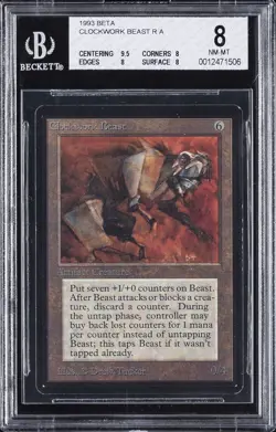 1993 MAGIC: THE GATHERING BETA CLOCKWORK BEAST BGS 8 - Image 1