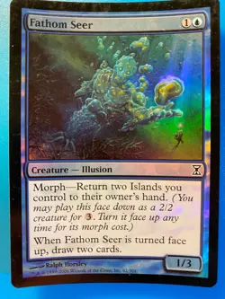 MTG 1x FOIL Fathom Seer Time Spiral Pauper Modern Magic the Gathering Card x1 MP - Image 1