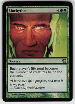 Biorhythm 231 Rare FOIL 9th Edition Magic: The Gathering MTG5 - Image 1