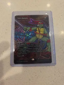Leo's Katana (Borderless) Teenage Mutant Ninja Turtles Foil - MTG - Image 1