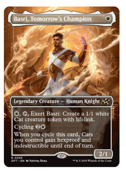 Basri, Tomorrow's Champion - Borderless Aetherdrift MTG - Image 1