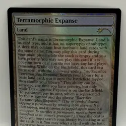 MTG SLD Secret Lair Drop Full Text Foil Terramorphic Expanse 585 - Image 1