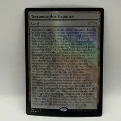 MTG SLD Secret Lair Drop Full Text Foil Terramorphic Expanse 585 - Image 2