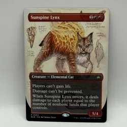 MTG Sunspine Lynx 0292 Borderless Extended Full Art Bloomburrow - Image 4