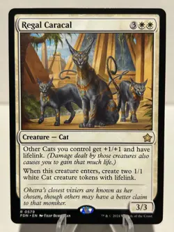 Regal Caracal 579 R Foundations NM MTG - Image 1