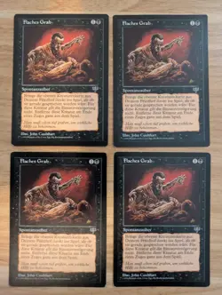 MtG Shallow Grave x4 (1 playset) from Mirage, LP, German - Image 1