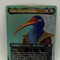 MTG Nadu, Winged Wisdom (Borderless) Modern Horizons 3 Regular NM R 0377 - Image 1