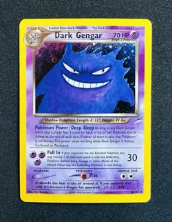 2000 Pokemon Neo Destiny Dark Gengar Holo 6/105 LP Clean Vintage WOTC - Image 1