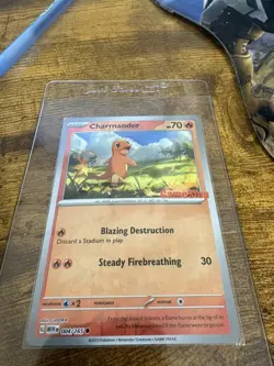 Pokemon Charmander Exclusive GameStop Promo Card Reverse Holo - Image 2