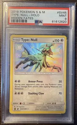 2019 Pokemon S&M Type: Null-Holo Hidden Fates PSA 9 #SV45 - Image 1