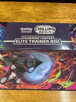Pokemon Center Chilling Reign Shadow Rider Calyrex ETB Error Elite Trainer Box - Image 2