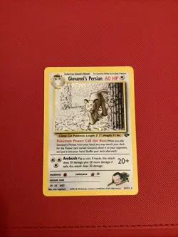 Giovanni's Persian 8/132 Pokemon 2000 Gym Challenge Unlimited Holofoil Mp/lp - Image 1