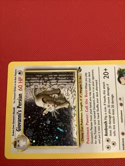 Giovanni's Persian 8/132 Pokemon 2000 Gym Challenge Unlimited Holofoil Mp/lp - Image 3
