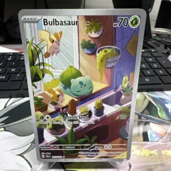 Pokemon Bulbasaur Illustration Rare Full Art 143/142 SV07 Stellar Crown 2024 - Image 1