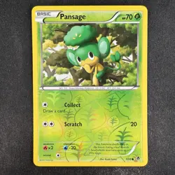 Pokemon TCG Pansage Emerging Powers 1/98 Reverse Holo Common Card - Image 1