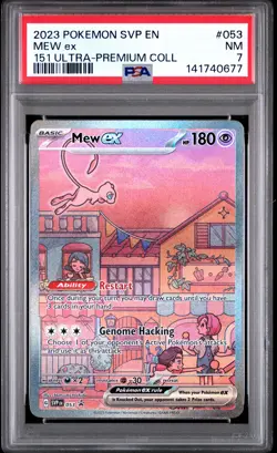 2023 POKEMON SVP EN-SV PROMO 151 ULTRA-PREMIUM COLLECTION #053 MEW EX PSA 7 - Image 1