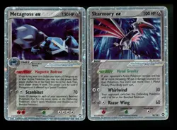 Metagross ex 95/108 Skarmory ex 98/108 EX Power Keepers 2007 Pokemon Card Lot - Image 1