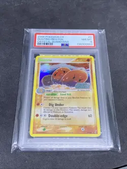 Dugtrio Reverse Holo Crystal Guardians Stamped Pokemon 2006 Near Mint/MT Psa 8 - Image 1