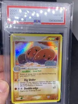 Dugtrio Reverse Holo Crystal Guardians Stamped Pokemon 2006 Near Mint/MT Psa 8 - Image 4