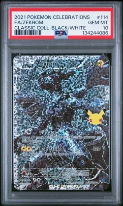 PSA 10 Zekrom 114 Pokemon 2021 Celebrations Classic🔥🔥 - Image 1