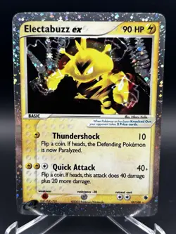 2003 Electabuzz ex 97/109 Ruby and Sapphire Holo Rare Basic Pokemon Vintage LP - Image 1