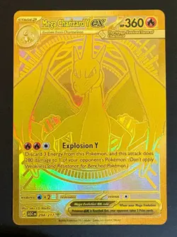 Mega Charizard Y EX 294/217 HYPER RARE Pokemon Ascended Heroes - LP - Image 1