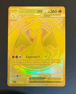 Mega Charizard Y EX 294/217 HYPER RARE Pokemon Ascended Heroes - LP - Image 2