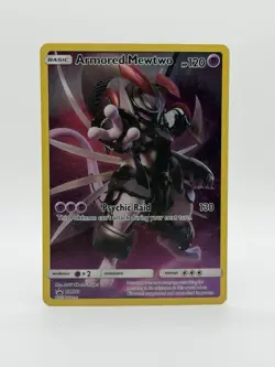 The Pokemon Company Armored Mewtwo Promo Holo SM228 SM 120 HP Psychic Raid - Image 1