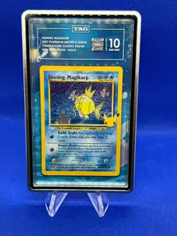 Pokemon Celebrations Classic Collection Shining Magikarp 66/64 TAG 10 W ART CASE - Image 1