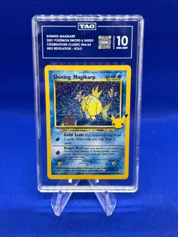 Pokemon Celebrations Classic Collection Shining Magikarp 66/64 TAG 10 W ART CASE - Image 2