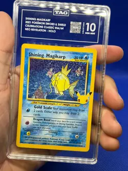Pokemon Celebrations Classic Collection Shining Magikarp 66/64 TAG 10 W ART CASE - Image 4
