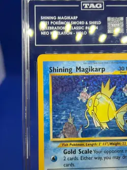 Pokemon Celebrations Classic Collection Shining Magikarp 66/64 TAG 10 W ART CASE - Image 5
