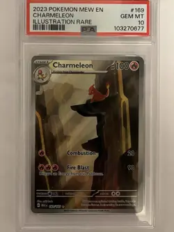 Pokemon Charmeleon 151 Illustration Rare Holo #169 PSA 10 Gem Mint - Image 1