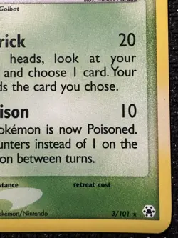 Pokemon TCG Crobat Ex Hidden Legends 3/101 Holo Rare 2004 MP+ LP Vintage Card - Image 4