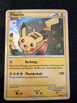 Pokemon TCG Pikachu HGSS03 Black Star Promos Holo Card - Image 1