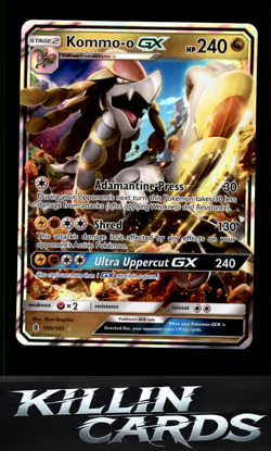 Kommo-o GX 100/145 Pokemon Ultra Rare SM - Guardians Rising Card NM - Image 1