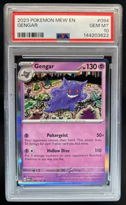 2023 Pokemon SV 151 Gengar #094/165 PSA 10 GEM MINT - Image 1