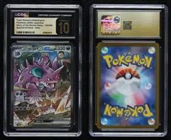 Team Rocket's Nidoking Japanese Pokemon Glory of the Rocket Gang (sv10) CGC 10 - Image 3
