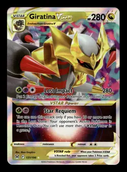 Giratina VSTAR 131/196 SWSH11: Lost Origin Holofoil Ultra Rare Pokemon TCG - Image 1