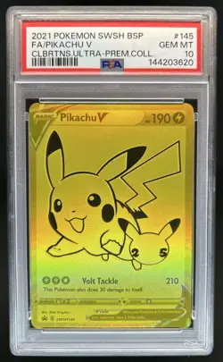 2021Pokemon SWSH Black Star Promos Pikachu V #SWSH145 PSA 10 GEM MINT - Image 1